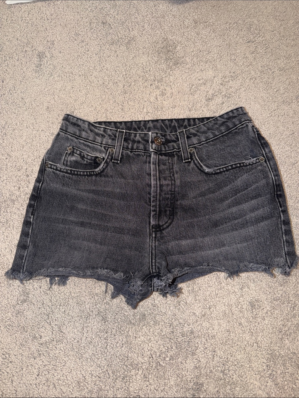 Carmar Distressed Denim Shorts - Black size 25